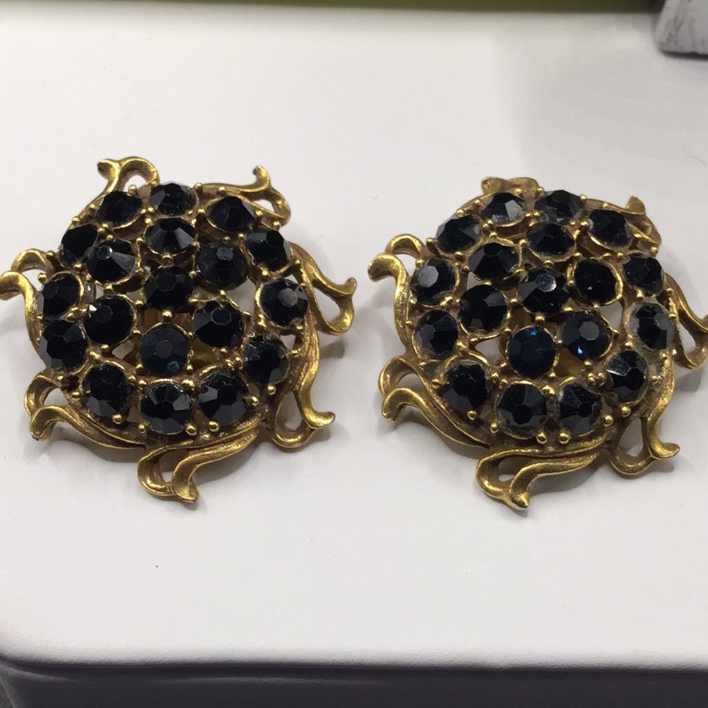 Vintage Charel Rhinestone Earrings